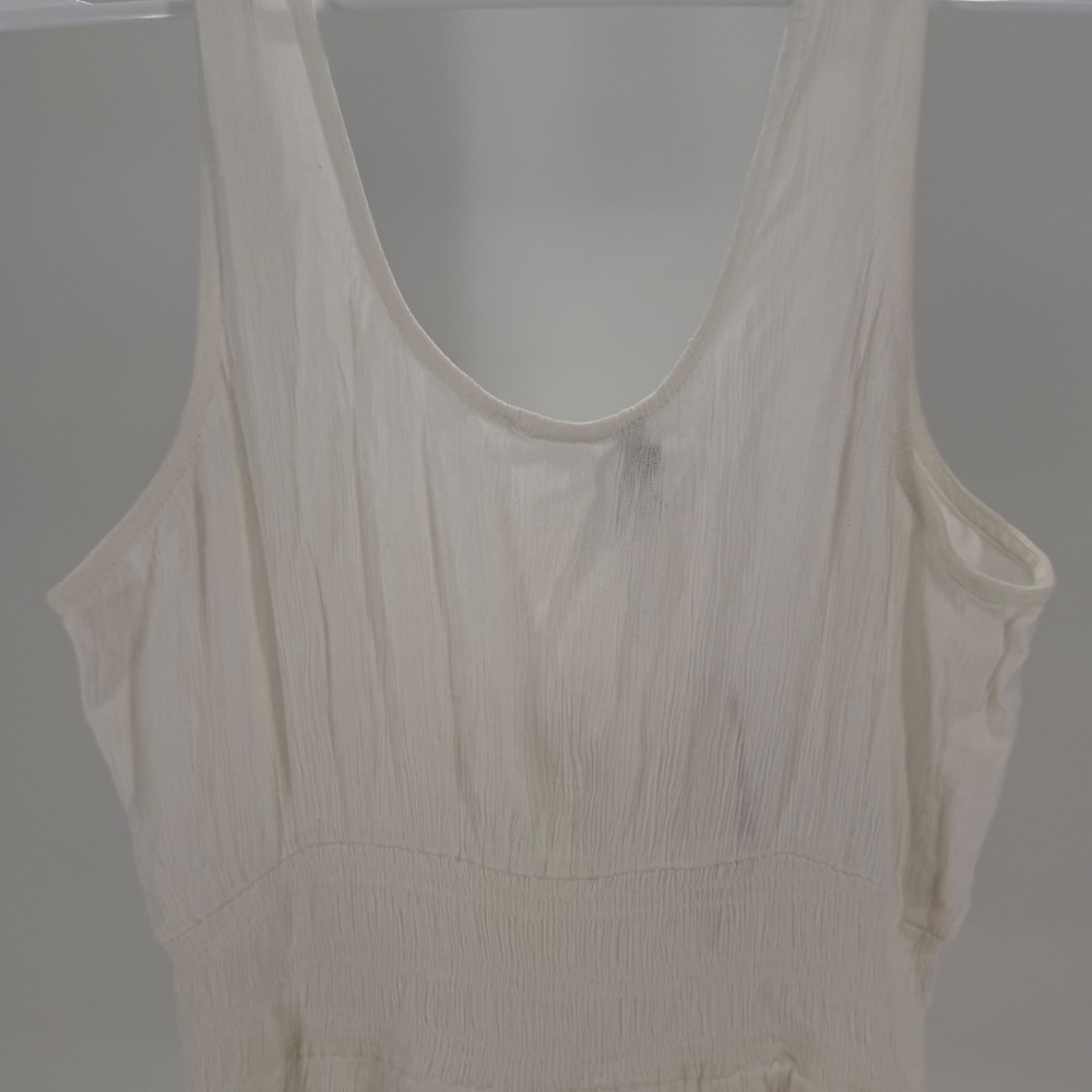 Patrons of Peace White Button up Mini Flowy Dress Made in India Size Small - Picture 3 of 6